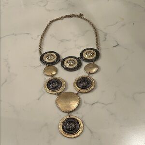 Chico's Gold and Silver Medallion Necklace